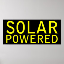 solar powered poster