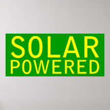 solar powered posters