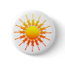 Solar Rock, Sun With Guitar Rays With Shading Pinback Button
