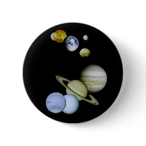 Solar System Button Space - Astronomy Science gift