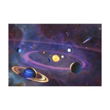 Solar System Canvas Print