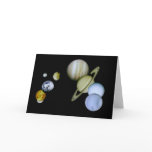 Solar System Card Space - Astronomy Science gift