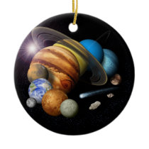 Solar System Montage Ornaments