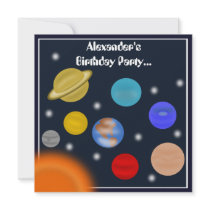 Solar System Outer Space Birthday Party