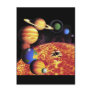 Solar System Planets Postcard