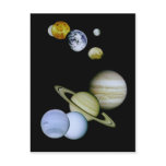 Solar System Postcard - Astronomy Science gift