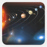 "Solar System" Square Sticker