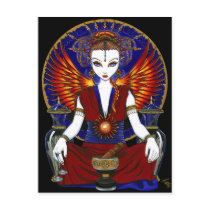 "Solara" Sun Goddess Fire Angel Postcard