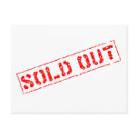 Sold Out postcards