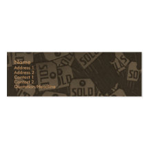 Sold Profile Card Business Card