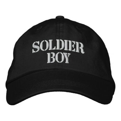SOLDIER BOY EMBROIDERED BASEBALL CAPS SOLDIER BOY EMBROIDERED BASEBALL CAPS