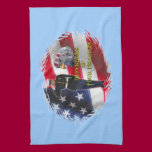 Soldier flag American MoJo Kitchen Towel kitchen towels
