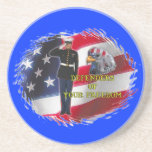 Soldier flag coasters