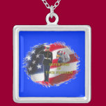Soldier flag necklaces