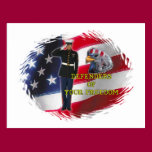 Soldier flag postcards