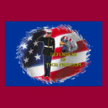 Soldier flag posters