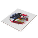 Soldier flag Tile (2) sizes tiles