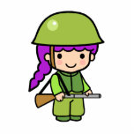 Soldier Girl photo sculptures