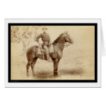 Soldier & Horse at Camp Cheyenne SD 1890 cards