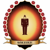 Soldier Mandorla Acrylic Cut Out
