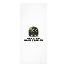 Soldier (Military Camouflage Retro Avatar) Rack Card Template