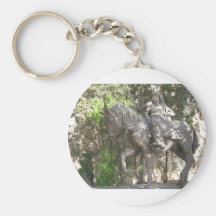 Soldier on horse key chain