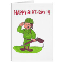 SOLDIER SALUTING CARD