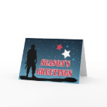 Soldier Season's Greetings cards