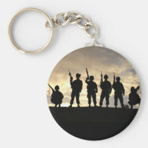 Soldier Silhouettes Keychains