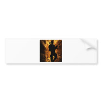 soldier steping out if fire bumper stickers