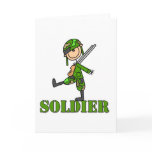 Soldier Stick Figure cards