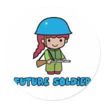 Soldier Round Sticker