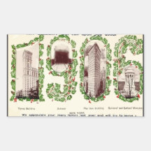 Soldiers And Sailors Monument New York, Vintage Sticker