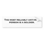 Soldiers are Anti-War bumper stickers