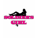 Soldiers Girl Silhouette t-shirts