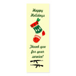 Soldiers Holiday Bookmark Business Card Template