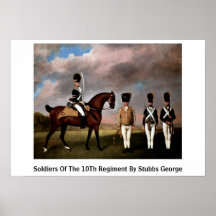 Soldiers Of The 10Th Regiment By Stubbs George Print
