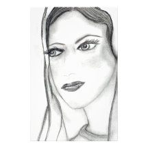 Solemn Mary Stationery