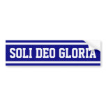 Soli Deo Gloria bumper stickers