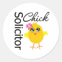 Solicitor Chick Stickers