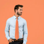Solid Coral Tie