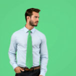 Solid Emerald Green Tie