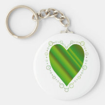 Solid Heart Keychains