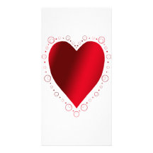 Solid Heart Photo Card Template