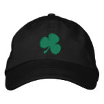 Solid Shamrock embroidered hats