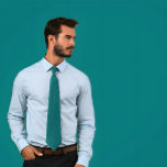 Solid Teal Tie