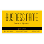 Solid Yellow Business Card