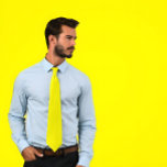 Solid Yellow Tie