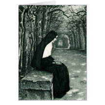 solitary nun card