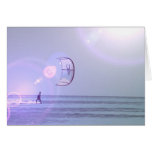 Solo Kiteboard Greeting Card cards